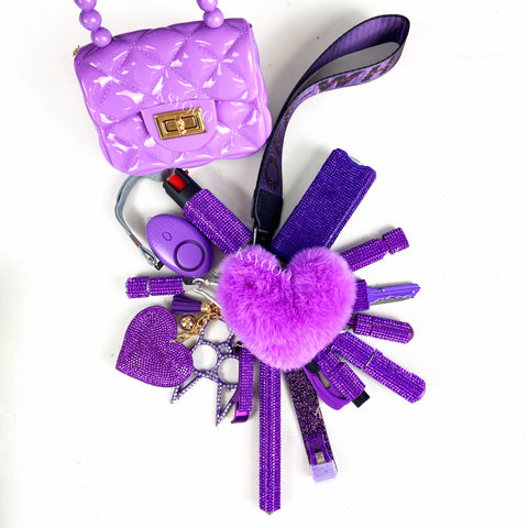 Diamond Safety Keychain Set For Women And Kids 17 Pcs Diamond Safety Keychain Set For Women And Kids 17 Pcs