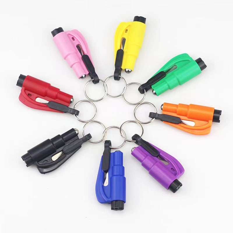 3-IN-1 Safety hammer with seatbelt cutter